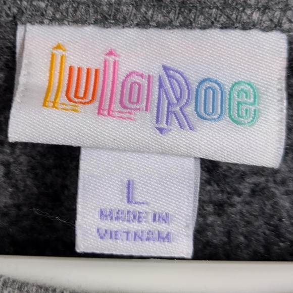 Lularoe large grey spellout sweatshirt - Picture 3 of 3